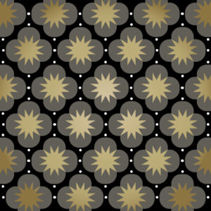 Metallic Flowered Floor