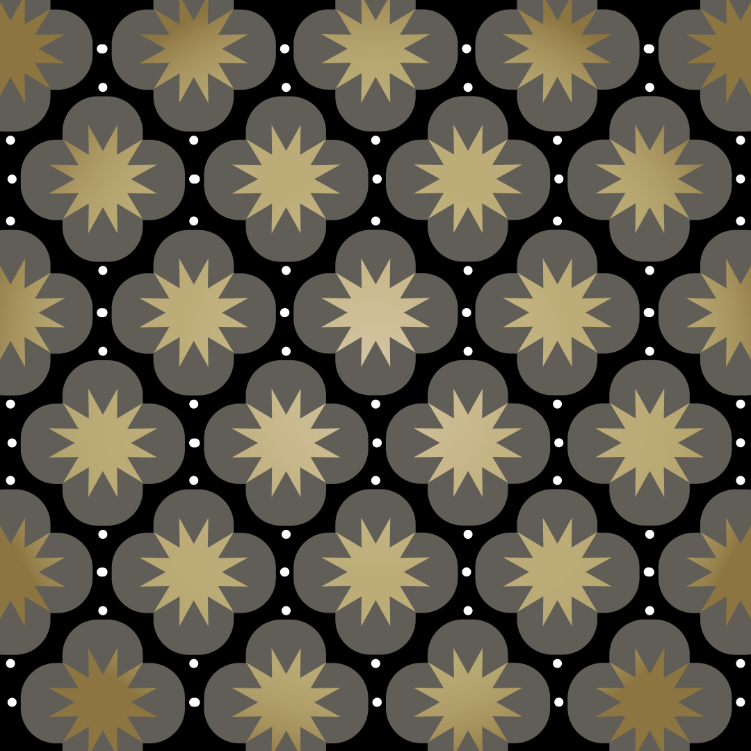 Metallic Flowered Floor